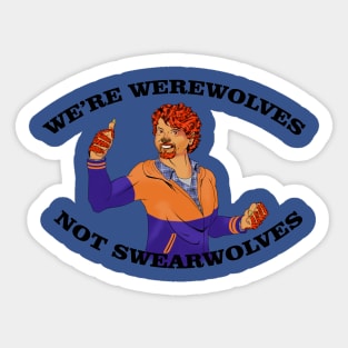 Not Swearwolves Sticker